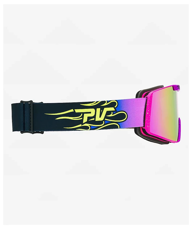 Pit Viper Backslap The 93 Combustion Purple Snowboard Goggles