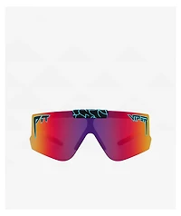 Pit Viper Flip-Offs Voltage Pink & Purple Sunglasses