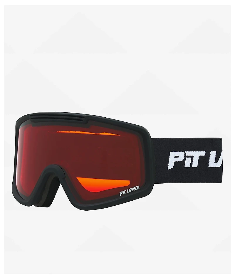 Pit Viper French Fry The Exec Black & Orange Snowboard Goggles