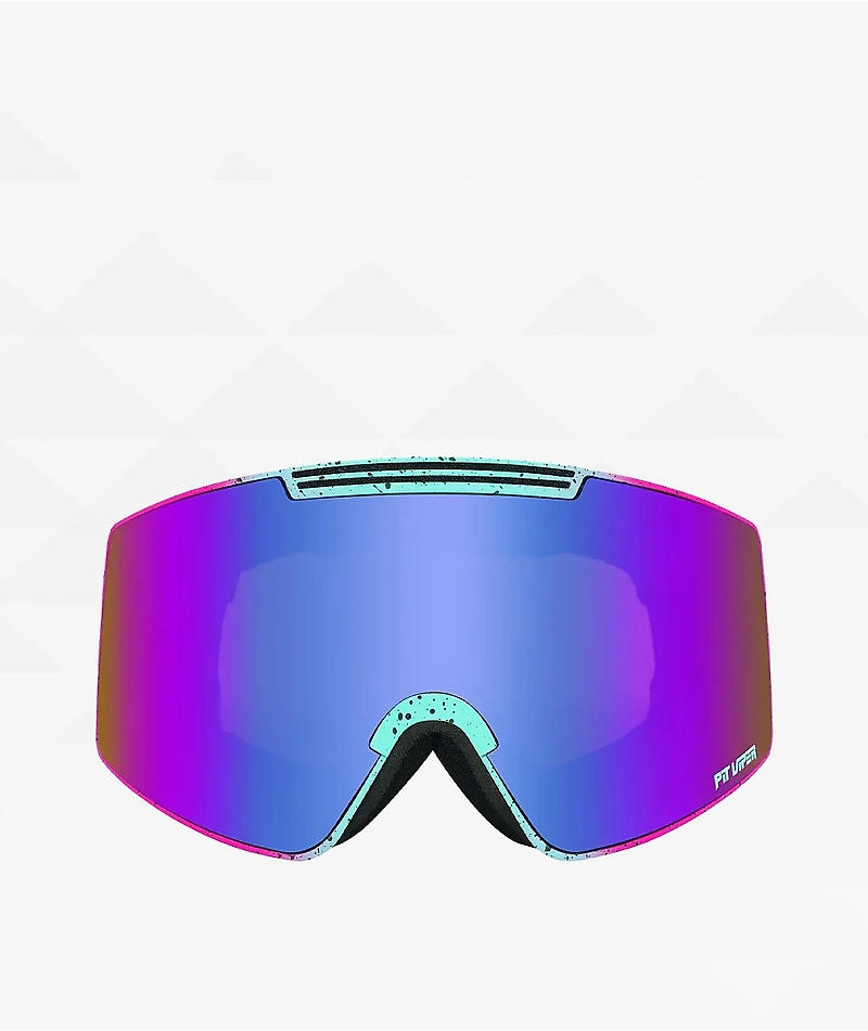 Pit Viper Proform Artificial & Blue-Purple Snowboard Goggles