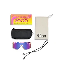 Pit Viper The 2000s Aftershock Polarized Blue & Purple Sunglasses