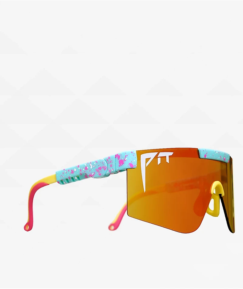 Pit Viper The 2000s Playmate Orange & Blue Sunglasses