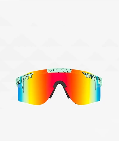 Pit Viper The 2000s Poseidon Mint & Orange Polarized Sunglasses