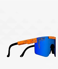 Pit Viper The Crush Singe Wide Polarized Orange & Blue Sunglasses