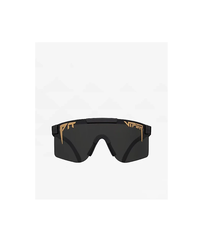 Pit Viper The Exec Single Wide Black & Smoke Polarized Sunglasses