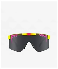 Pit Viper The Italo Original Double Wide Pink & Yellow Polarized Sunglasses