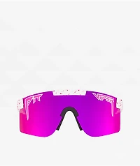Pit Viper The LA Brights Single Wide White Polarized Sunglasses