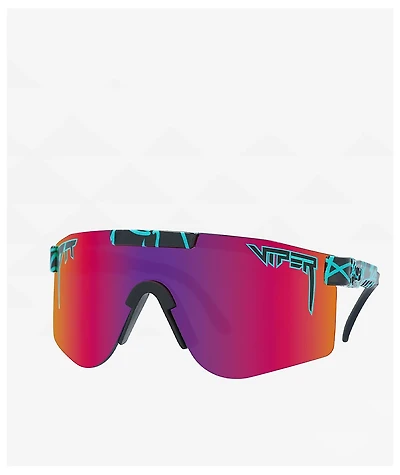 Pit Viper The Voltage Original Double Wide Polarized Pink & Purple Sunglasses