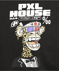 Pixel House 3D Ape Black T-Shirt