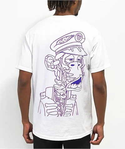 Pixel House Mutant Captain White T-Shirt