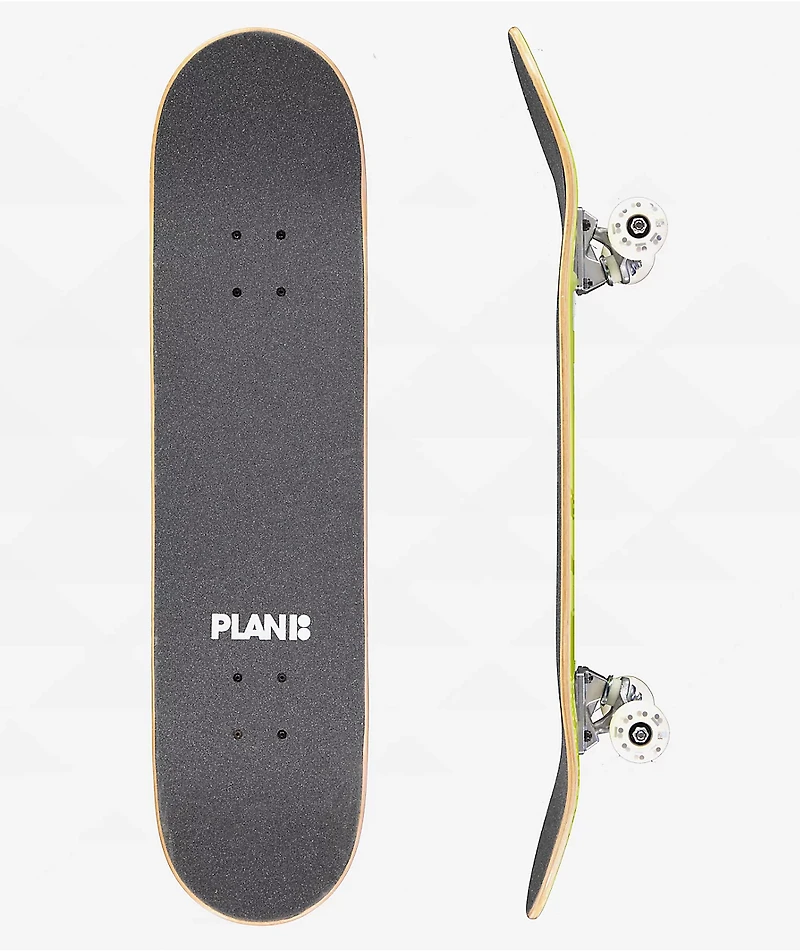 Plan B OG Team Metallic Black 8.0" Skateboard Complete