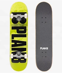 Plan B OG Team Metallic Black 8.0" Skateboard Complete