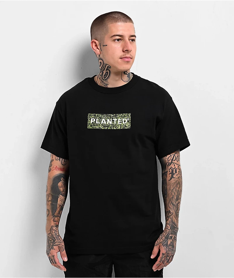 Planted Grassy Black T-Shirt