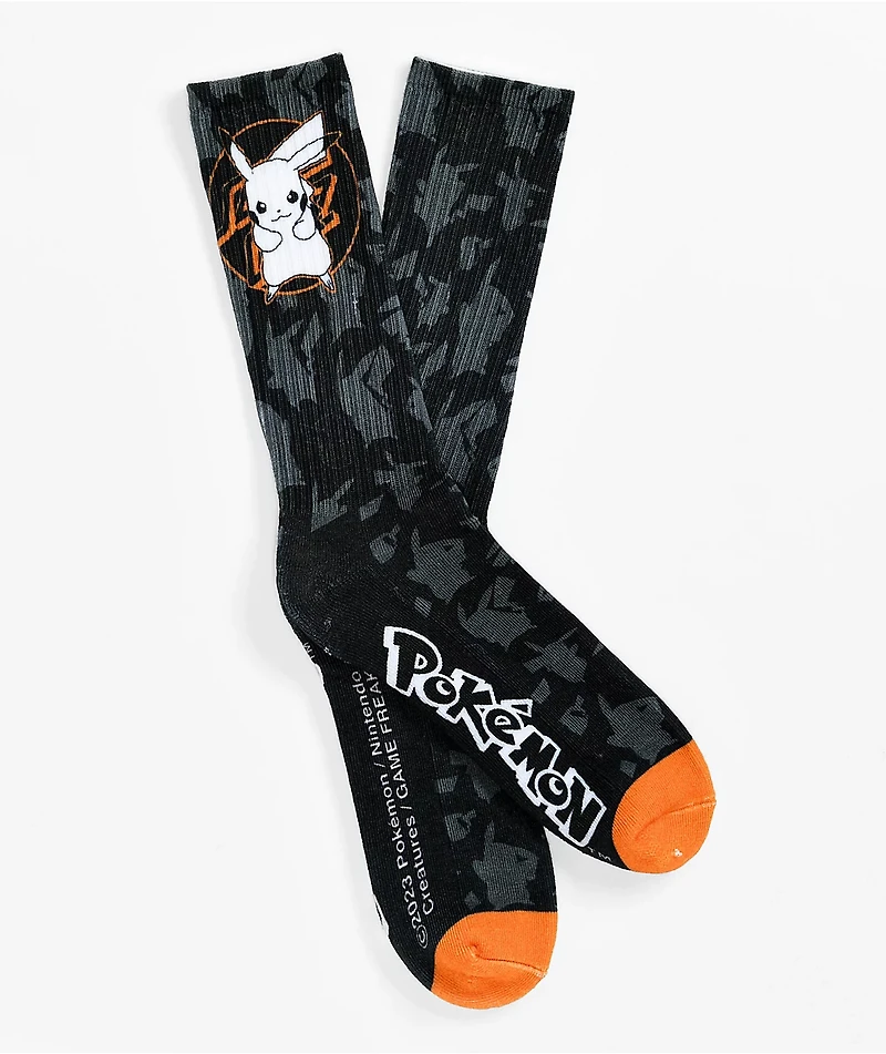 Pokémon & Santa Cruz Pikachu Men's Black Socks