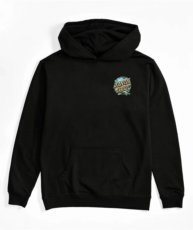 Pokémon & Santa Cruz Pikachu Spray Dot Youth Black Hoodie