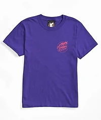 Pokemon & Santa Cruz Fire Type 1 Youth Purple T-Shirt