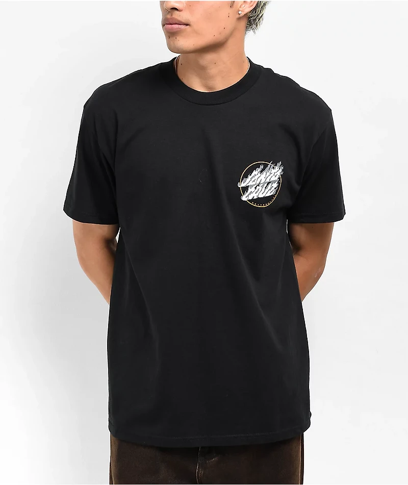 Pokemon & Santa Cruz Fire Type 3 Men's Black T-Shirt