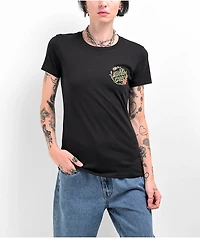 Pokemon & Santa Cruz Grass Type 1 Women's Black T-Shirt