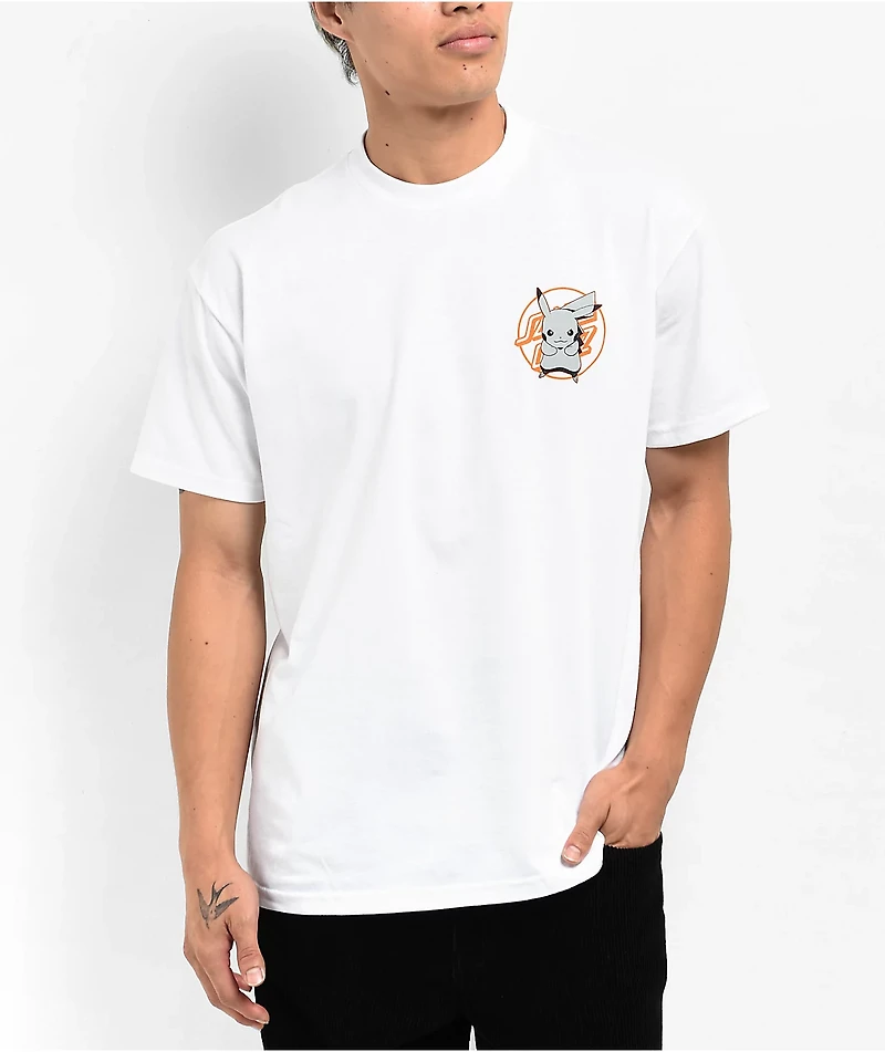 Pokemon & Santa Cruz Pikachu Men's T-Shirt