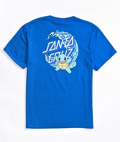 Pokemon & Santa Cruz Water Type 1 Youth Blue T-Shirt