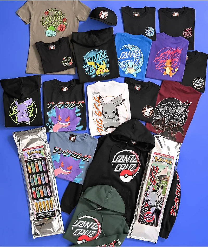 Pokemon & Santa Cruz Water Type 1 Youth T-Shirt