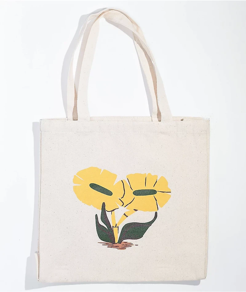 Poler Blossom Tan Tote Bag