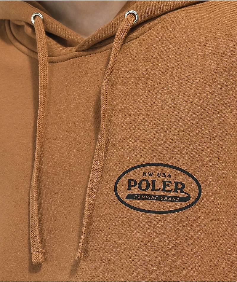 Poler Brand Brown Hoodie