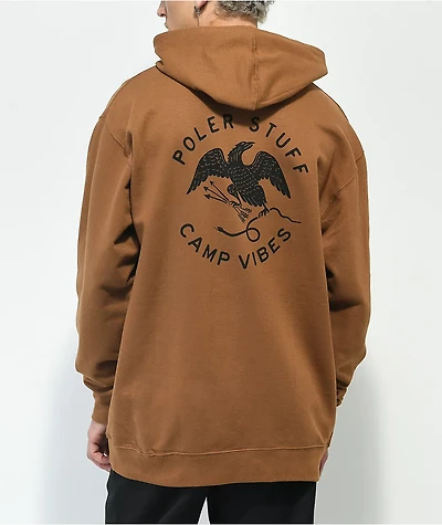 Poler Brand Brown Hoodie