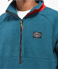 Poler Camp Sherpa Green & Red Anorak