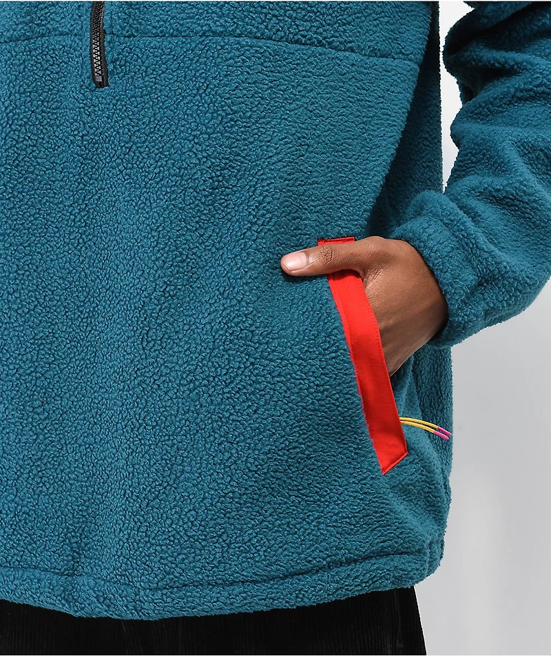 Poler Camp Sherpa Green & Red Anorak
