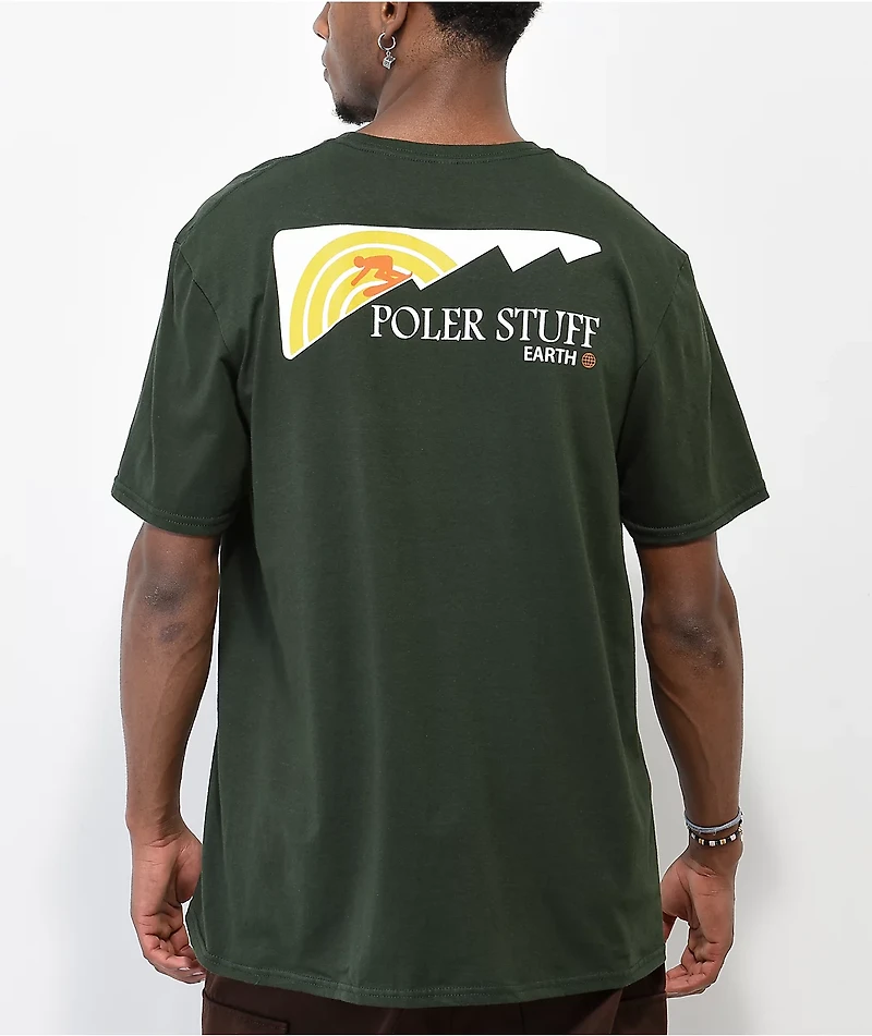 Poler Downhill Green T-Shirt