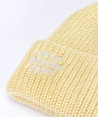 Poler Fancy Man Cream Beanie