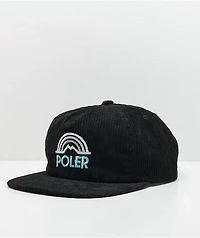 Poler Mountain Rainbow Black Snapback Hat