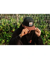 Poler Mountain Rainbow Patch Black & White Trucker Hat