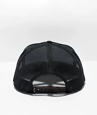 Poler Mountain Rainbow Patch Black & White Trucker Hat