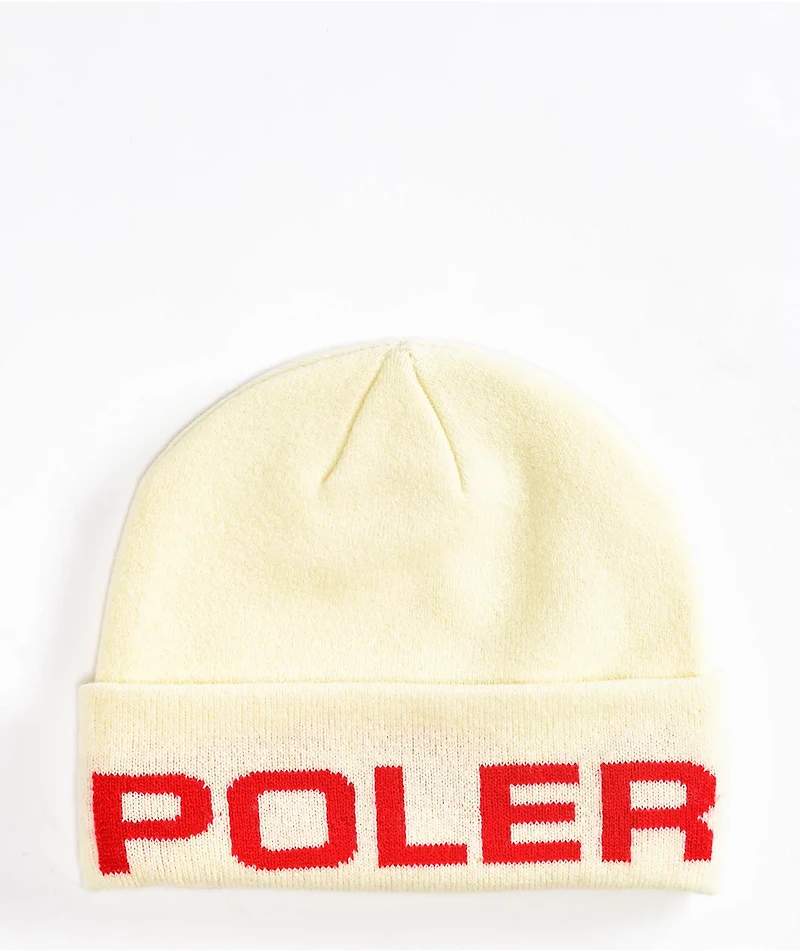 Poler Petrol Cream Beanie
