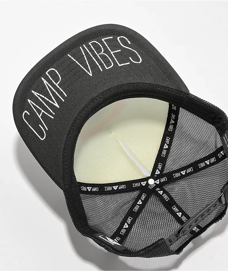 Poler Rainbow Black & White Trucker Hat