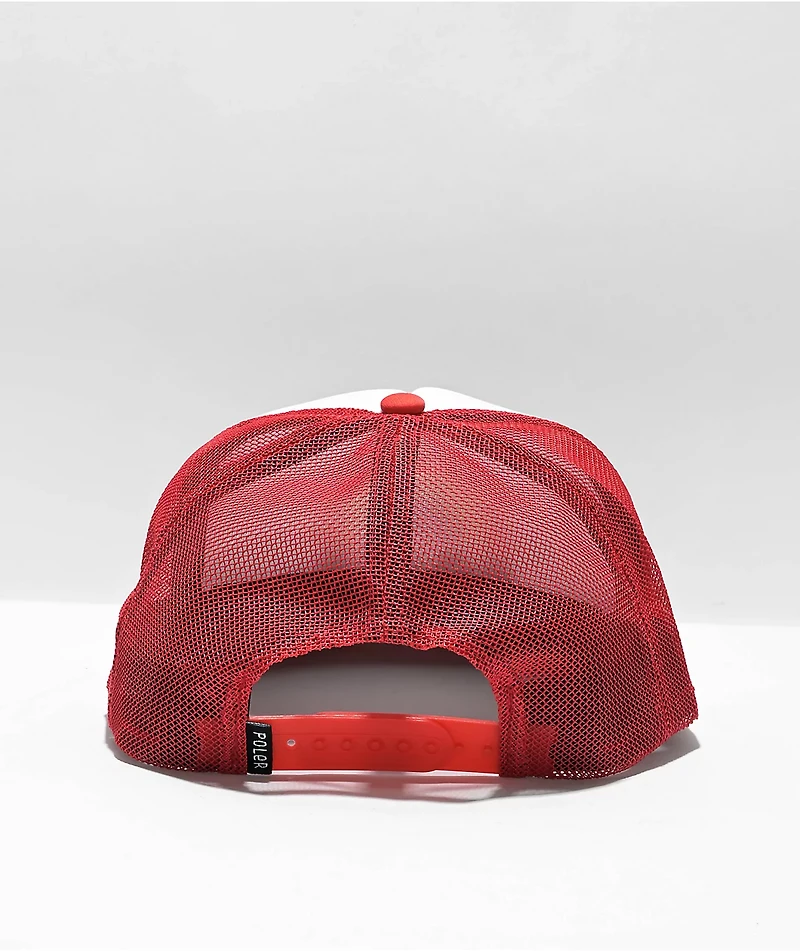Poler Rainbow Red Trucker Hat