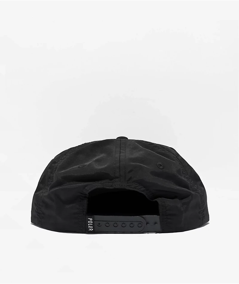 Poler State Nylon Black Snapback Hat