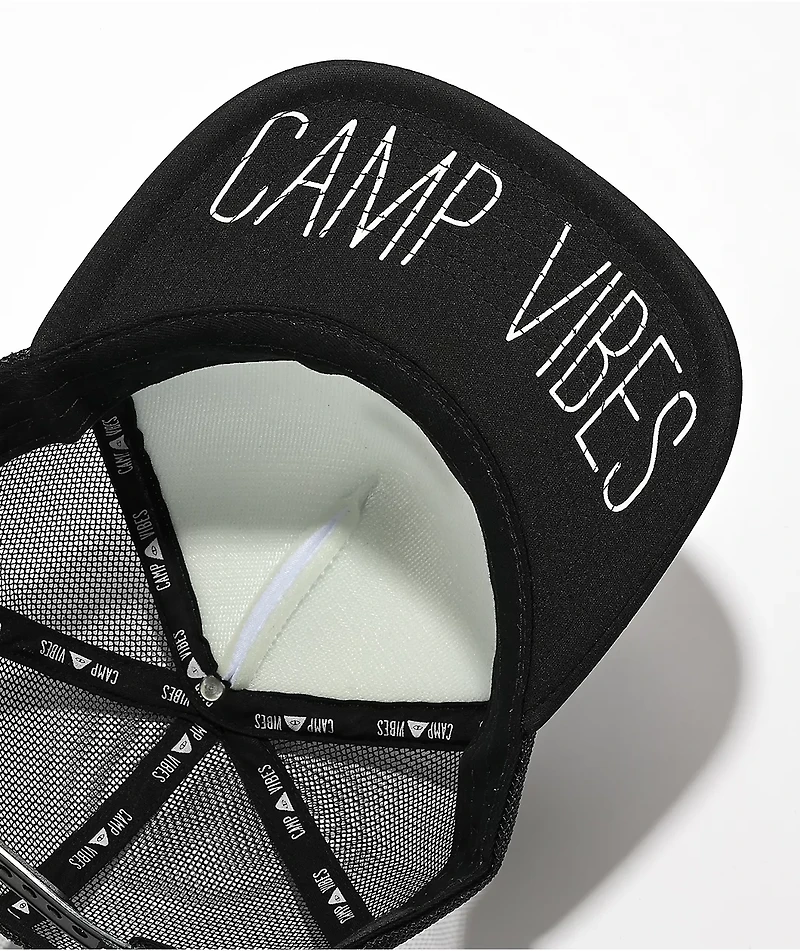 Poler Summit Black & White Trucker Hat