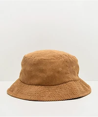 Poler Vibes Brand Brown Corduroy Bucket Hat
