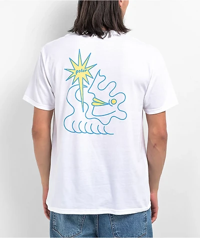 Poler Wavy White T-Shirt