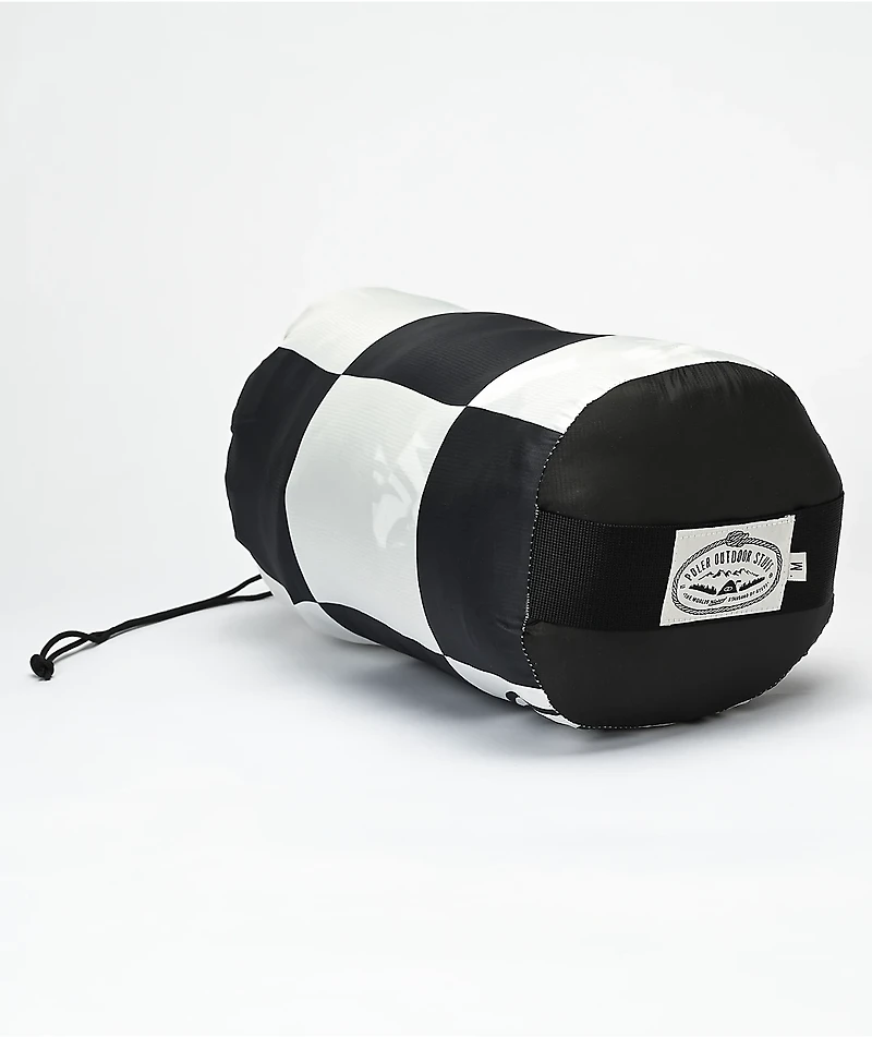 Poler x See Black & Checkerboard Reversible Napsack