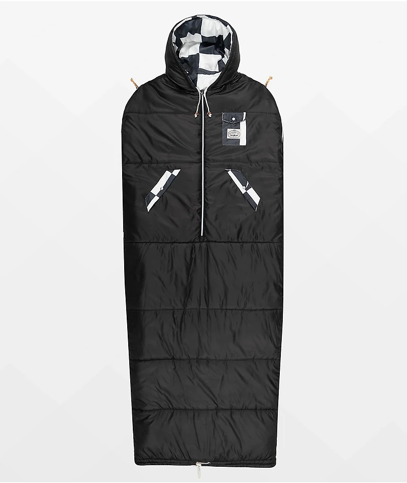Poler x See Black & Checkerboard Reversible Napsack