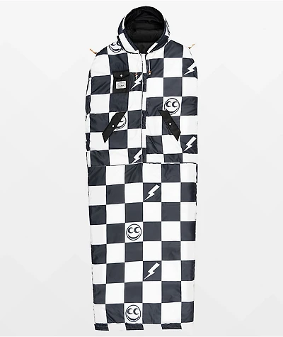 Poler x See Black & Checkerboard Reversible Napsack