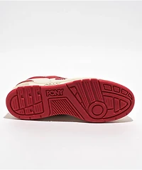 Pony M-100 Low Off White & Red Shoe