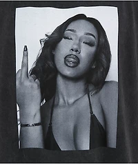 Popular Demand Birdie Black Wash T-Shirt