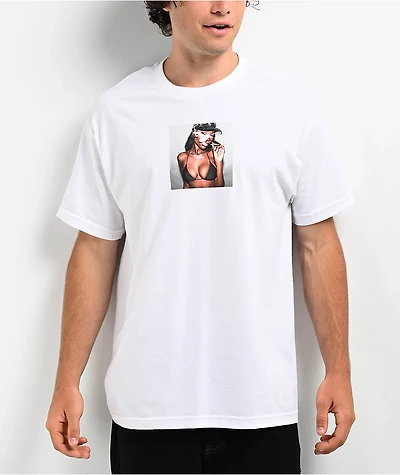 Popular Demand Blaze White T-Shirt