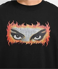 Popular Demand Fire Eyes Black T-Shirt