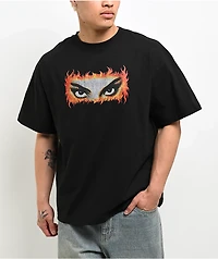 Popular Demand Fire Eyes Black T-Shirt